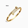 Pulsera De Acero Brazalete Clavo Brillante