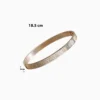 Pulsera De Acero Brazalete Números Romanos Plateado