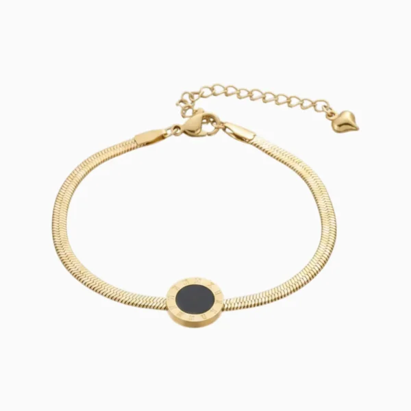 Pulsera De Acero Números Romanos Cola De Ratón