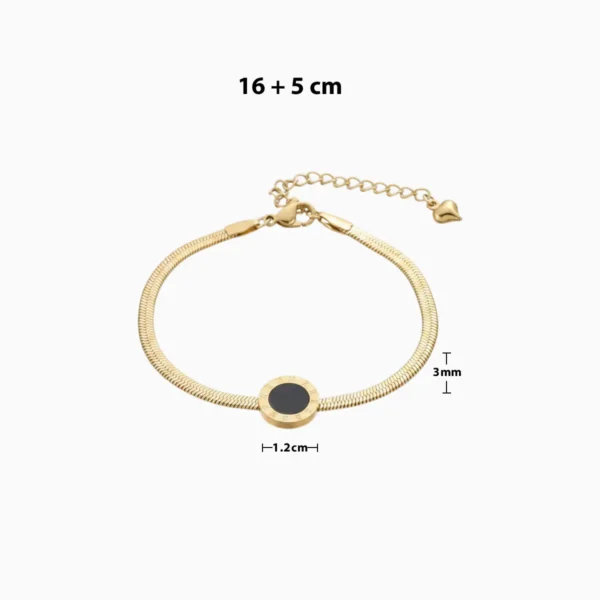 Pulsera De Acero Números Romanos Cola De Ratón
