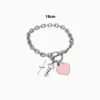 Pulsera De Acero Pasador Y Placa Con Lllave