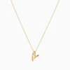 Collar de De Oro Dije Corazon Orgánico