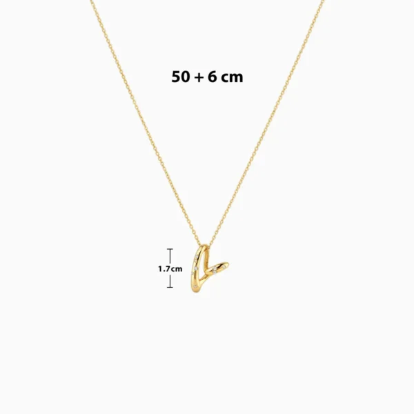 Collar de De Oro Dije Corazon Orgánico